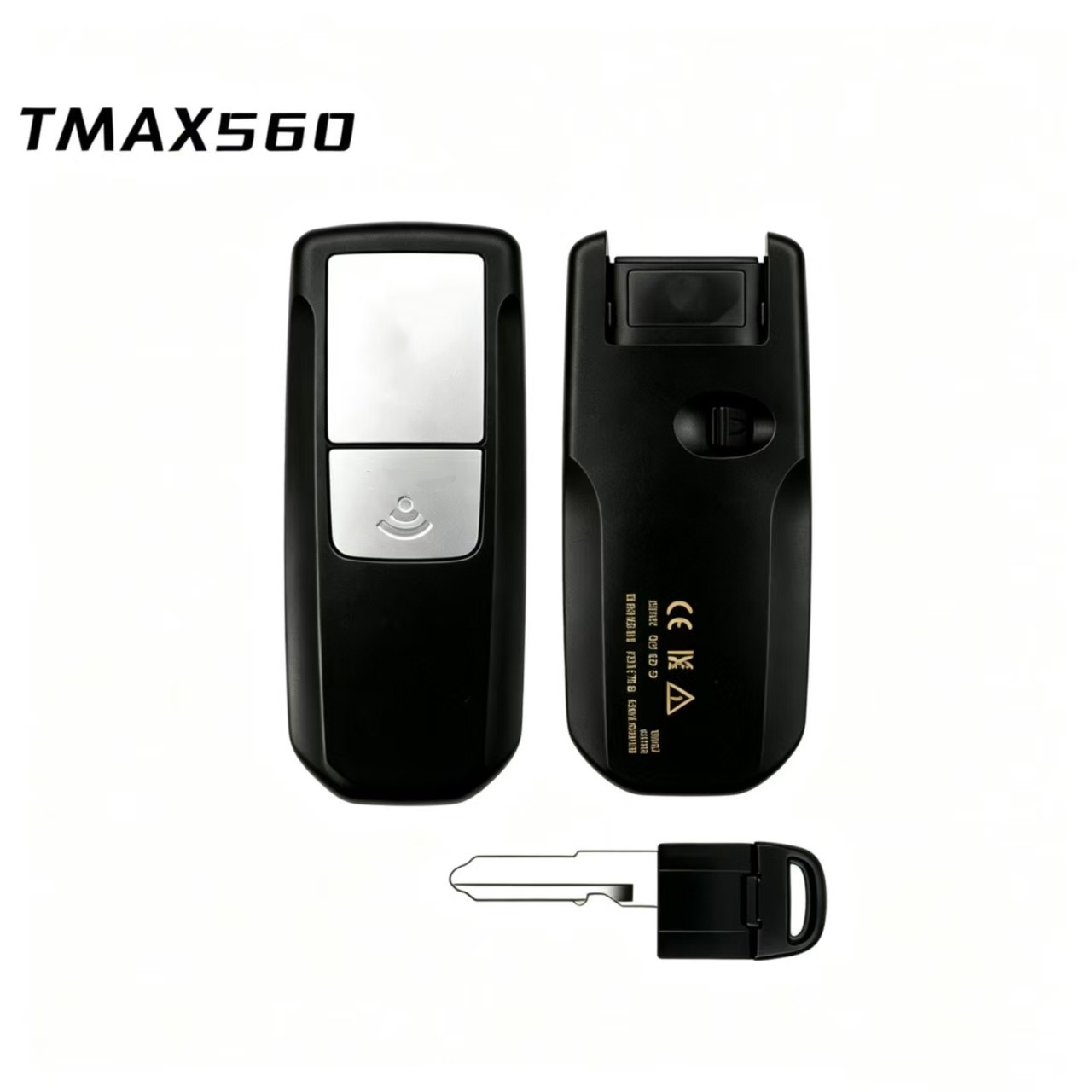 Compatible with Yamaha TMAX560, smart remote key for one-touch start, remote control with black and blue casing