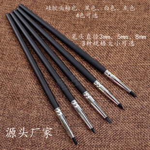 Nail Art Tools Hollow Carving Embossing Pen Glue Tip Pen Clay Repair Silicone Pen Crystal Chalk Carving