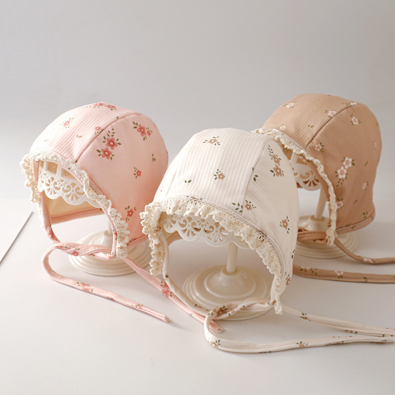 Sombreros para bebés, otoño y invierno suaves, 0 - 12 meses, gorras de orejas para bebés, lindas gorras de primavera de 100 días.