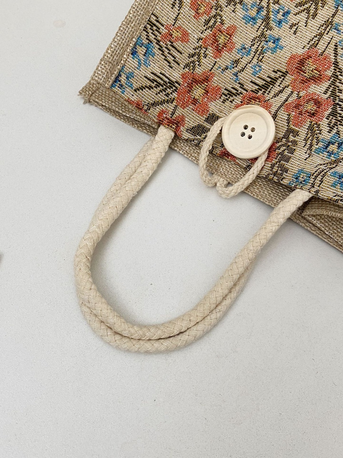 Nuevo bolso de tela de lino para mujer, nueva moda de verano, lonchera de lino portátil, bolso bento, bolso de mamá