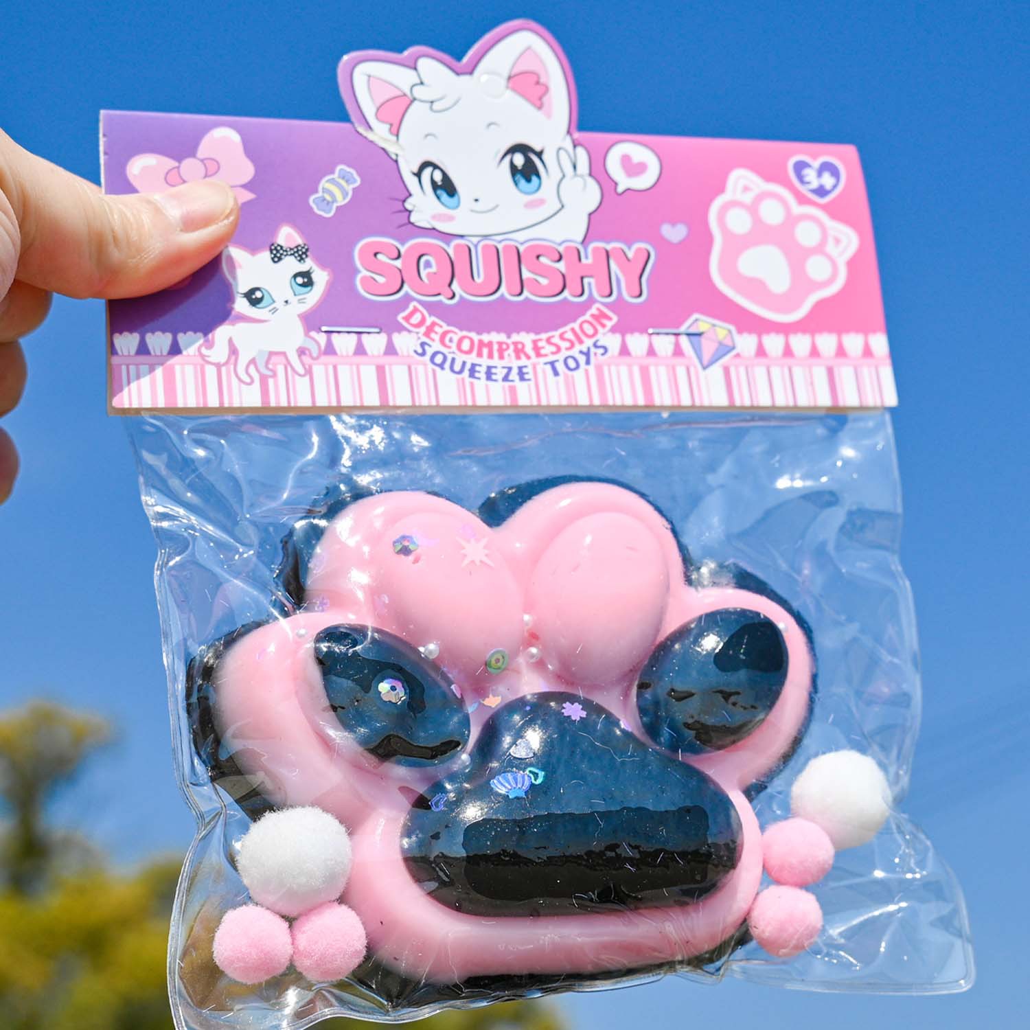 Pequeño libro rojo con garras de gato ultra suaves pellizco juguetes de descompresión divertidos juguetes de simulación de alimentos pellizco tpr artefacto de descompresión