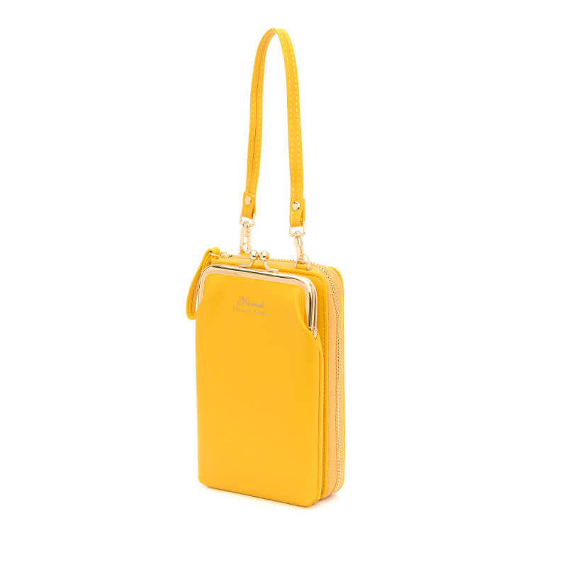 2022 nuevo bolso de las mujeres de estilo coreano bolsa de mensajero de hombro de moda BOLSA DE TELÉFONO MÓVIL billetera con cremallera larga