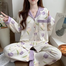 月子服56月份坐月子夏季薄款孕妇哺乳睡衣女吸汗产妇喂奶大码套装
