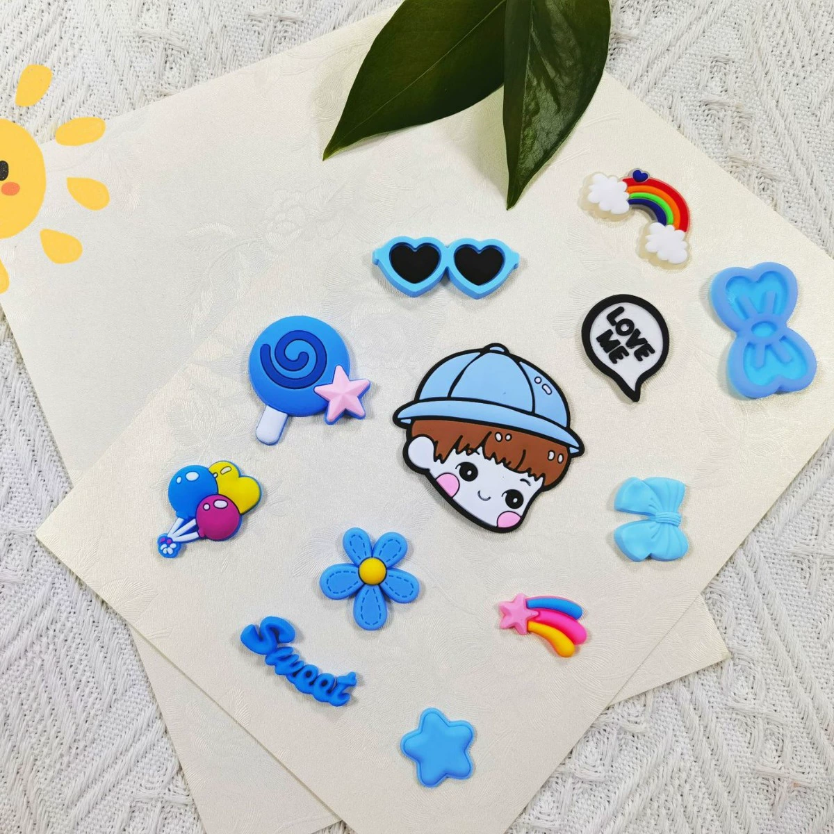 Ins мультфильм милый мягкий пластырь ПВХ креативный пластырь мобильный телефон патч аксессуары