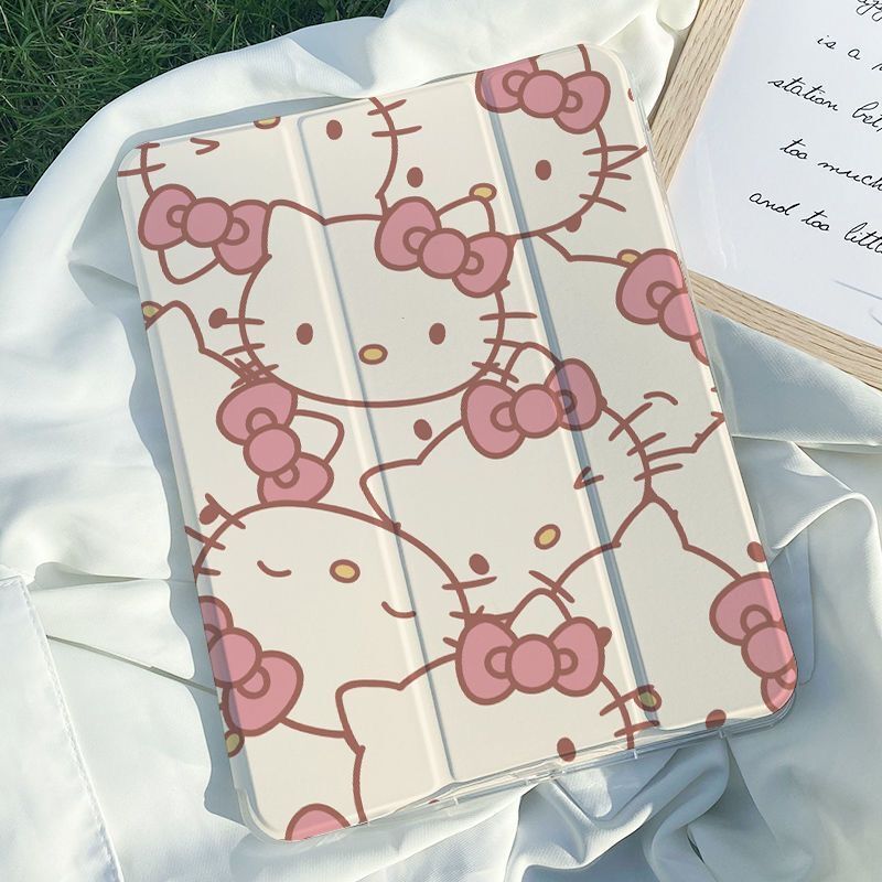 Full-cover Kitty iPad protective case for 11th generation Pro, Air 8, 8th generation 10.2, mini 6 70% off with airbag anti-drop feature and pen slot