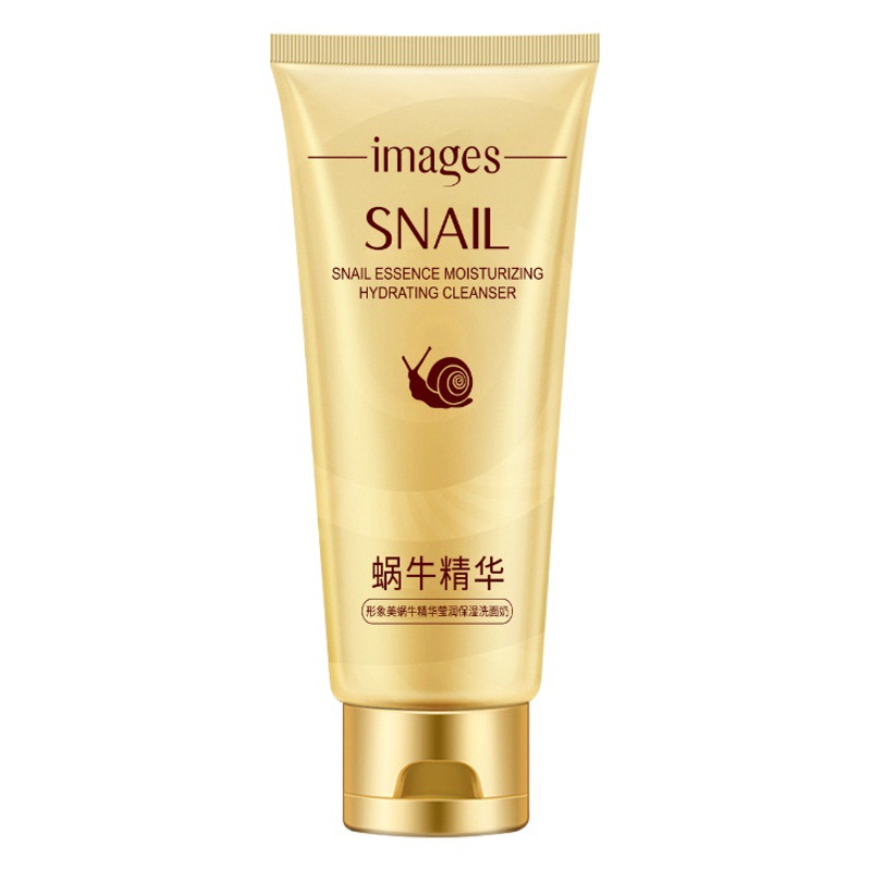 Imagen belleza Caracol esencia hidratante limpiador facial espuma densa limpieza profunda piel limpiador facial al por mayor