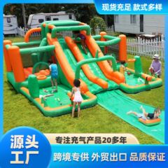 博士豚 | 家庭用水上楽園噴水空気充填程波児童滑り台滑り台空気充填ベッド滑り台