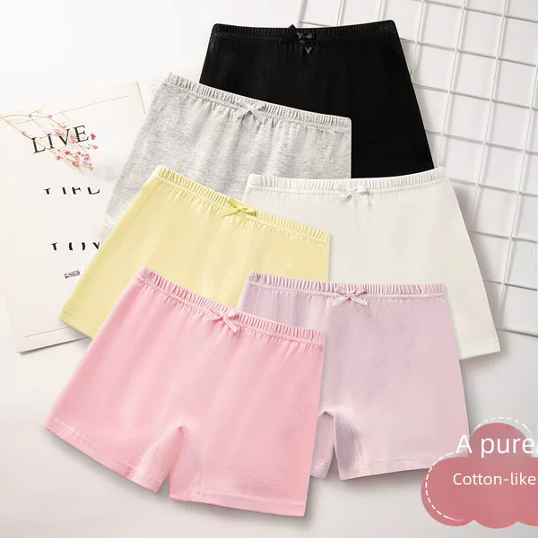 Summer Children's Girls' Leggings Baby's Three-point Safety Pants Underwear Anti-light Class a Cotton Shorts Boxers