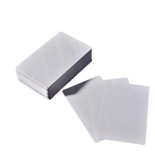 Blank heat transfer bank card, DIY double-sided printing sublimation metal business card