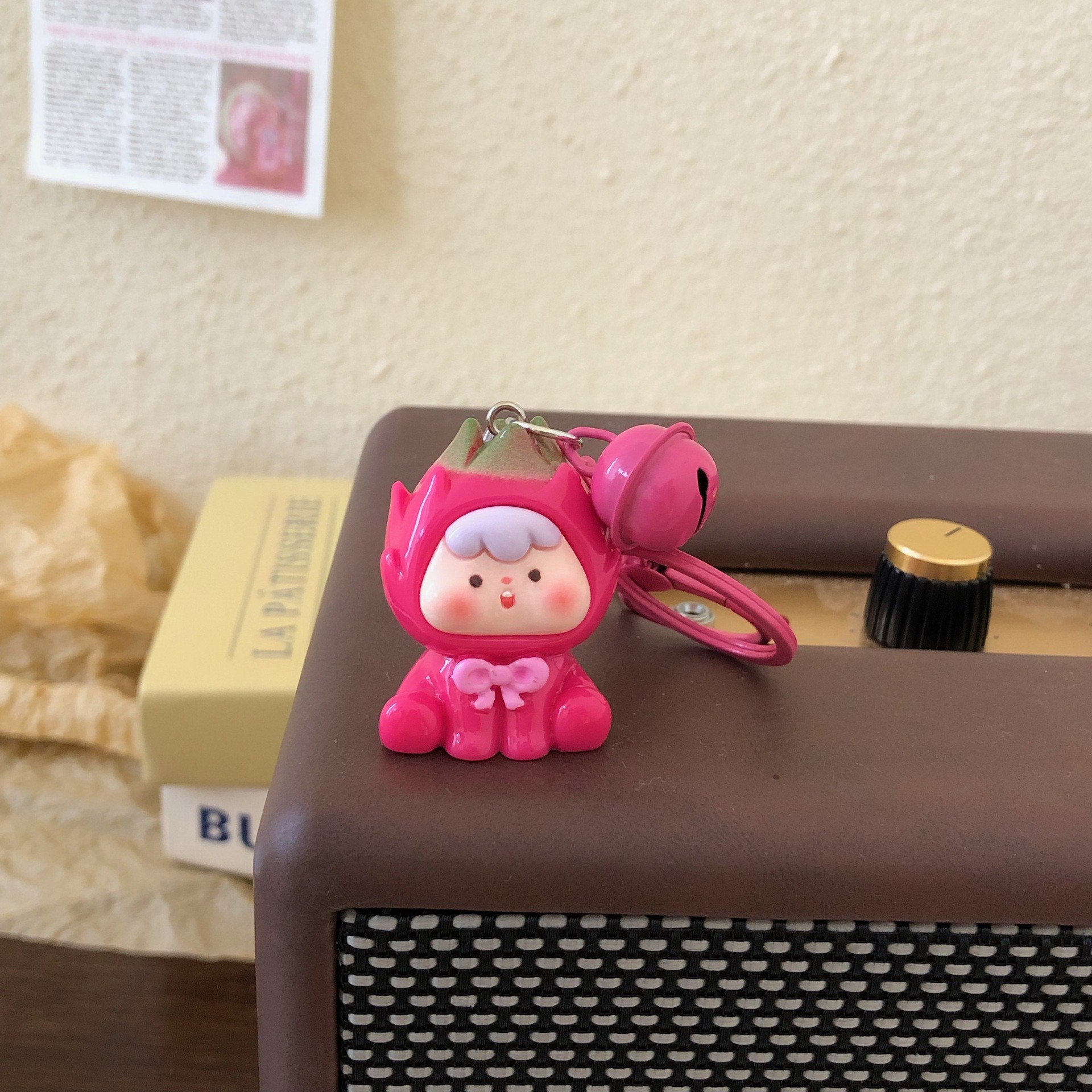 新商品の立体果物の子の鈴の鍵は少女の心の学生を掛けて親友のプレゼントを飾ってカップルを掛けます。
