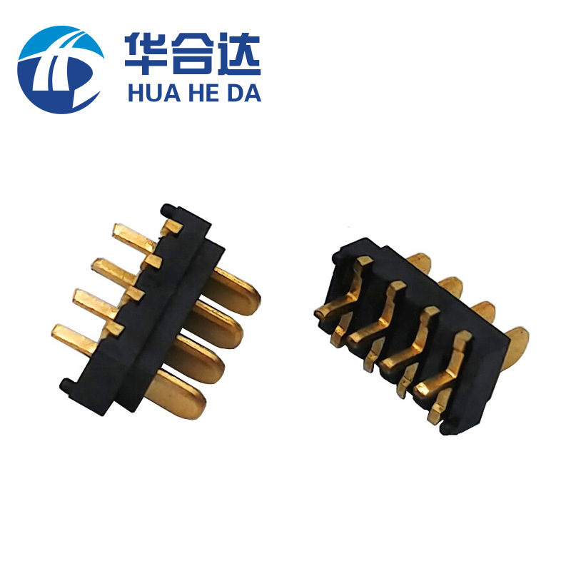 刀式电池座180度公座2.0间距 3P/4P镀金