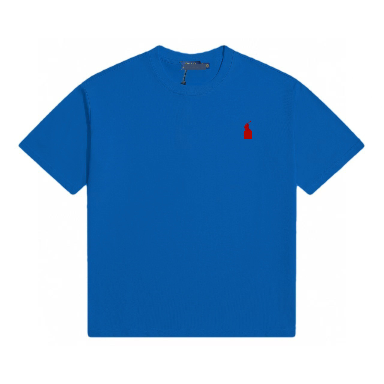 티셔츠 블루 레드 라벨