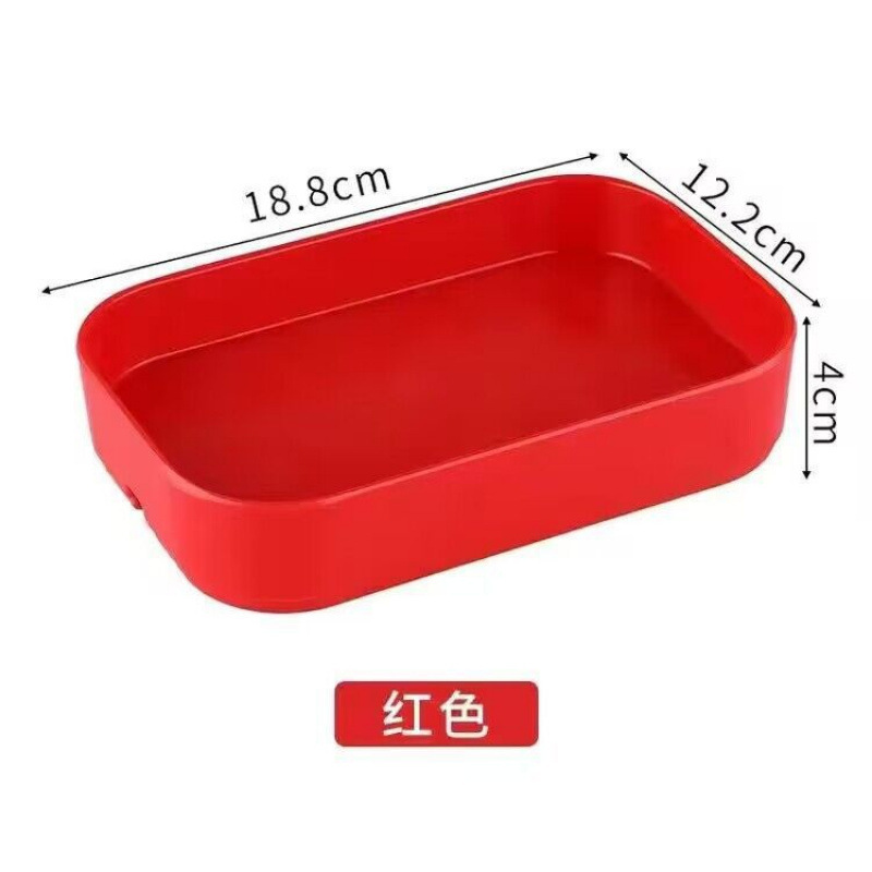 鍋用カラフルなプラスチック製シーフード食器長方形鍋レストラン商業ビュッフェプラスチックバーベキュー串野菜皿|undefined