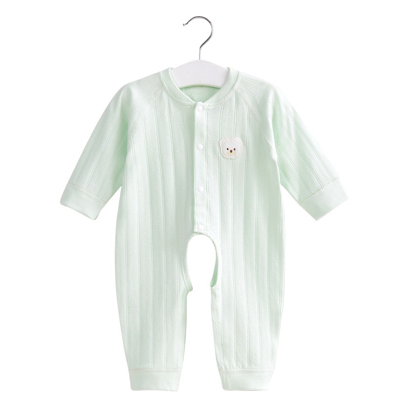 Mono para bebé para primavera, otoño e invierno, estilo fino con entrepierna abierta, unisex, pelele para niños pequeños, ropa para recién nacidos.
