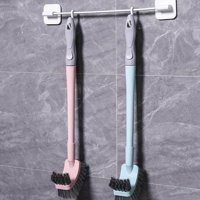 Toilet Brush for Home Use, Wall-Mounted, Long Handle, No Dead Corners, Toilet Cleaning Brush, Bathroom Hanging Type, Soft Bristle Toilet Cleaner