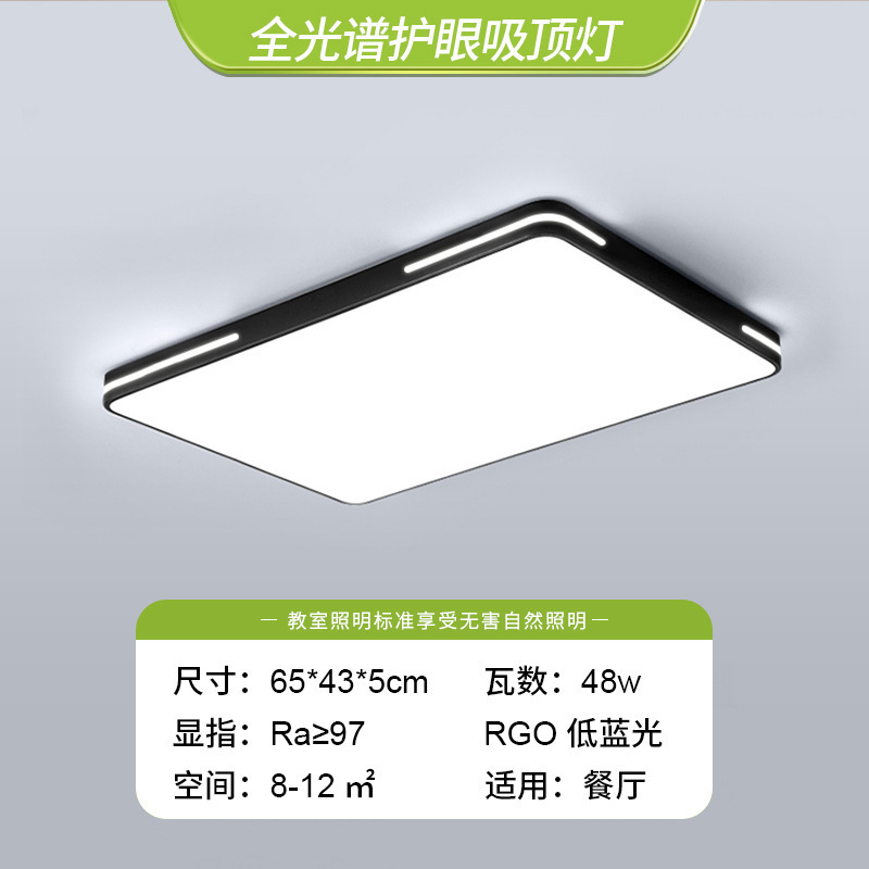 Nueva lámpara de techo LED simple y moderna protección de ojos de espectro completo lámpara de dormitorio lámpara de techo