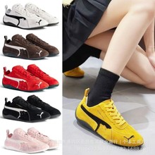 莆田鞋巴黎联名休闲薄底鞋女圆头平跟通勤鞋男款做旧Speedcat潮鞋