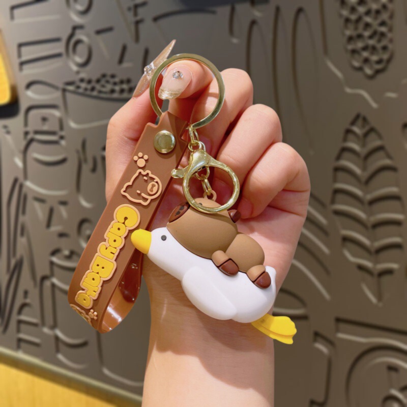 新しいカピバラシリーズ人形キーホルダーペンダントクリエイティブカピバラキーチェーンカップルバッグペンダント卸売|undefined