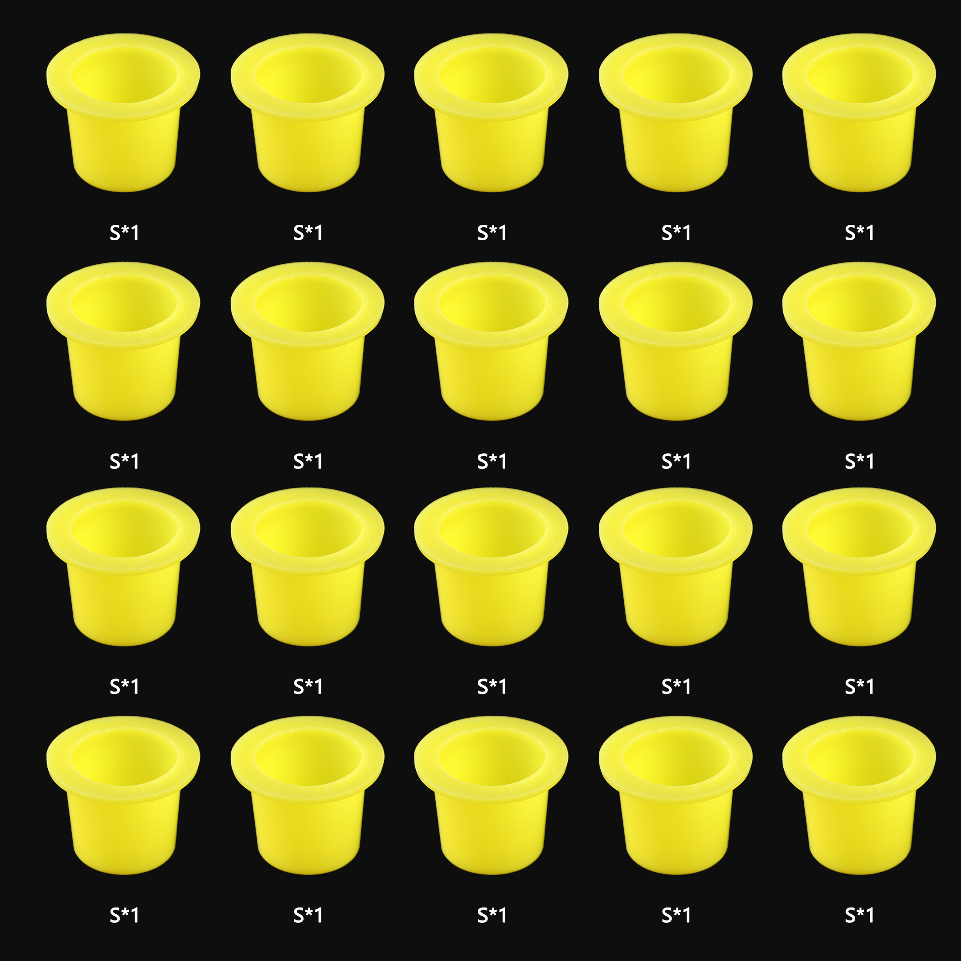 Tazas de color de tatuaje tazas de color de plástico tazas de color de tinta estantes tazas de color de tinta equipos de belleza al por mayor transfronterizos al por mayor