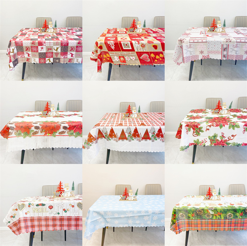 2022 New Christmas Tablecloth Decoration Amazon Cross -border Hot…