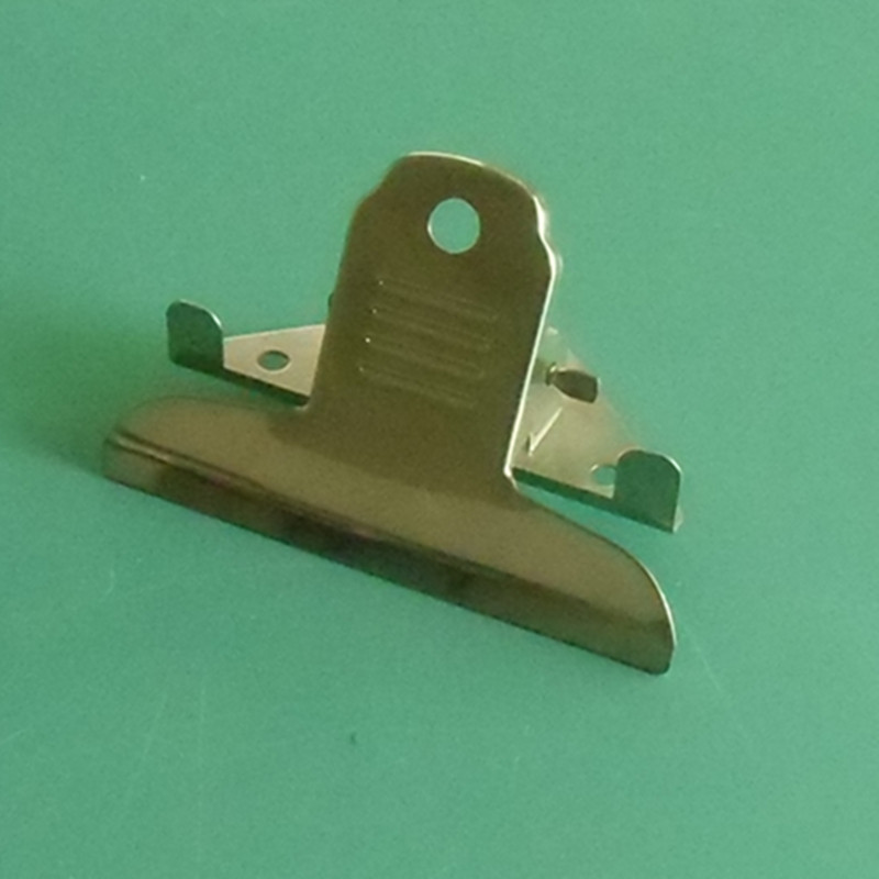 五金文具夹弹簧夹80MM山型蝴蝶夹背后有二个孔固定的金属夹子