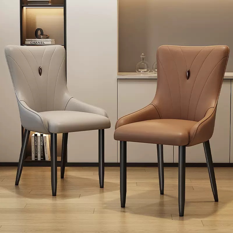 Silla de comedor Silla de respaldo de alta gama para el hogar Spot Cafe Hotel Chair Fabricante Venta al por mayor Silla de comedor con respaldo simple