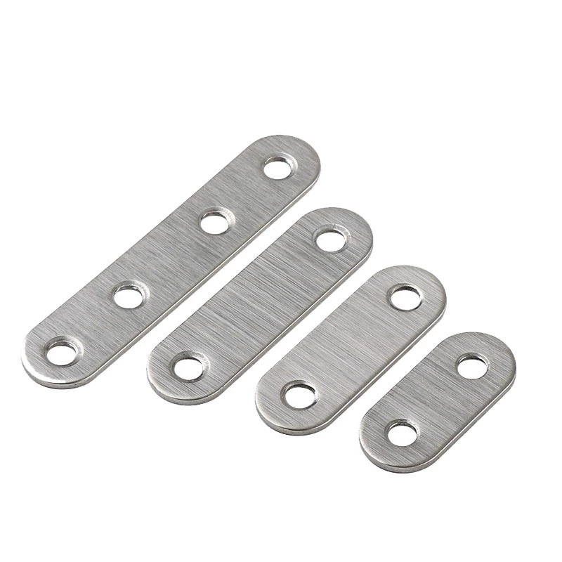 Stainless steel straight-piece corner code furniture connection parts multi-spec straight-piece straight-piece straight-line flat sheet thickened one-character corner code