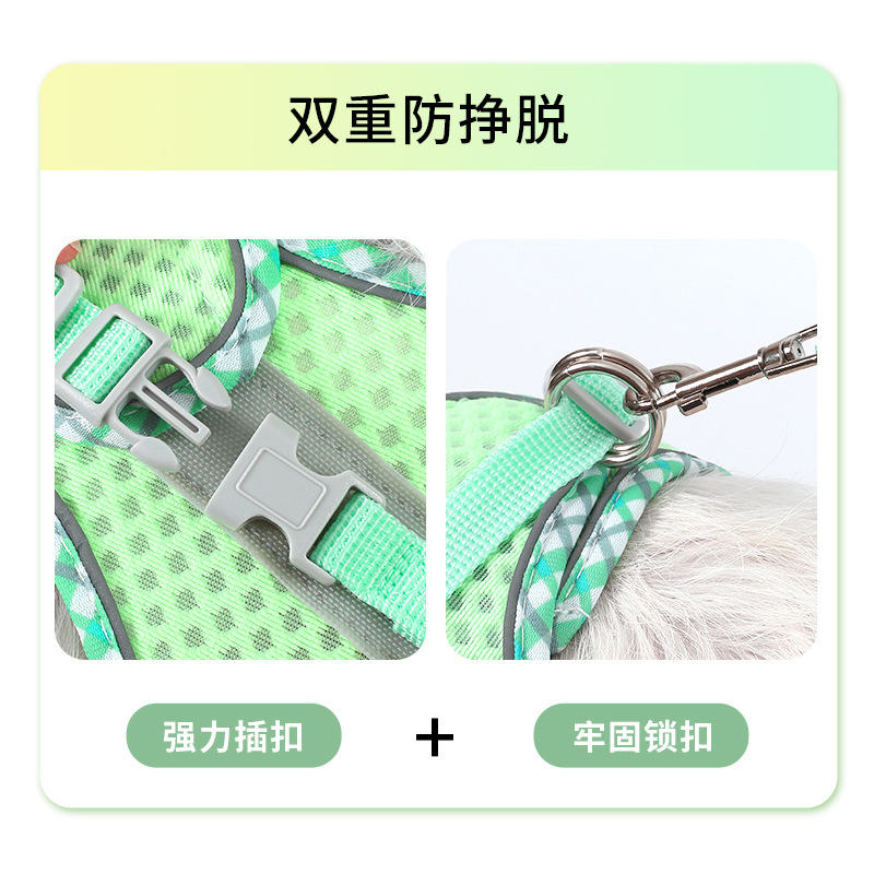 Correa de salida para mascotas gato perro correa de pecho chaleco gato caminando cuerda correa de perro cachorro perro mediano y pequeño