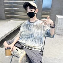 童装男童短袖T恤2025新款夏季中大儿童夏装男孩休闲宽松半袖T恤