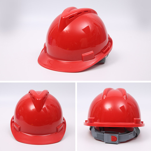 Construction Site Safety Helmet Manufacturer: V-Shaped ABS Anti-Smash, Thickened, Dustproof & Sun-Protective Worksite Protective Cap – Safety Helmet