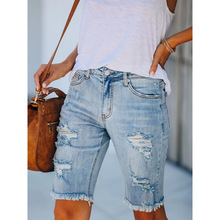 V 76600 Distressed frayed capris �ƶ�ë����ֿ�����