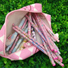 Capacious high quality pencil case, teaching polyurethane cartoon storage bag for elementary school students
