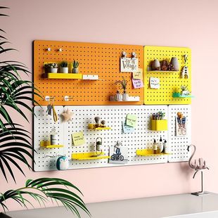 Hole Board Punch-free Desktop Storage Rack Dormitory Storage Box Hanger Hole Board Accessories Kitchen Doorway Storage