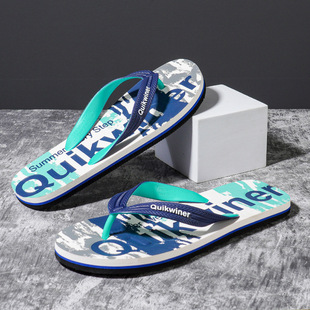 Flip-Flops Men's 2025 New Summer Outer Wear Trendyy Beach Men's Slippers Non-Slip Sports Vietnamese Flip-Flops