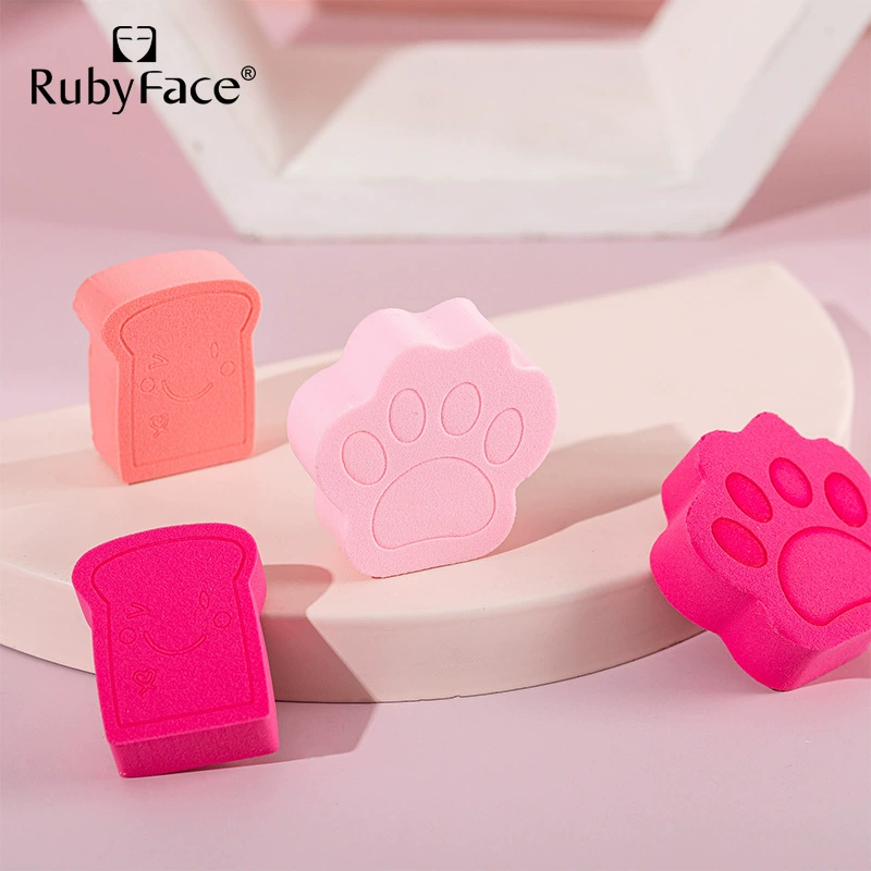 Набор средств RUBYFACE, подарочная коробка, кисть, пудра, спонж