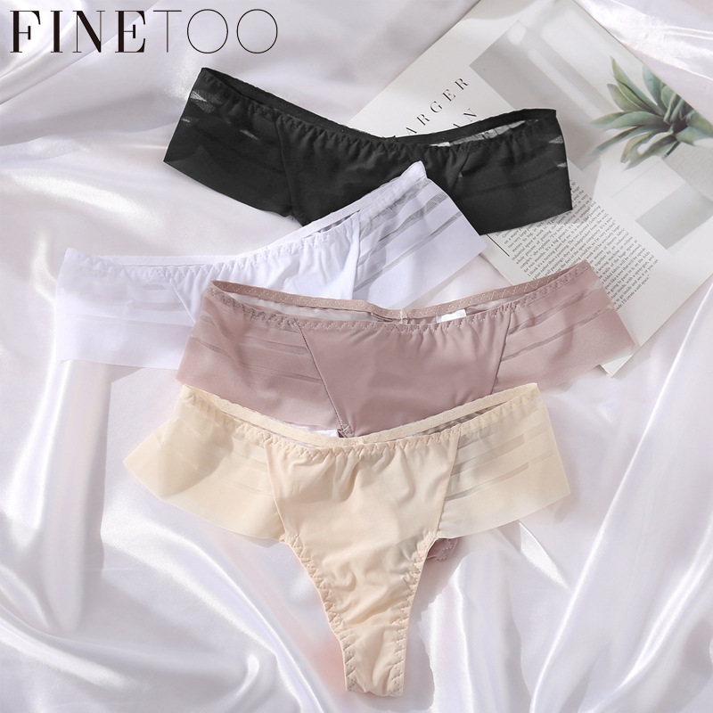 FINETOO ladies sexy lace panties mesh fa...