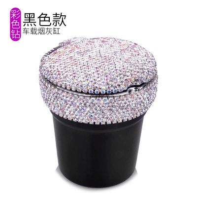Car Ashtray with Led Car ashtray - black-diamond-ashtray-color-diamond-style
