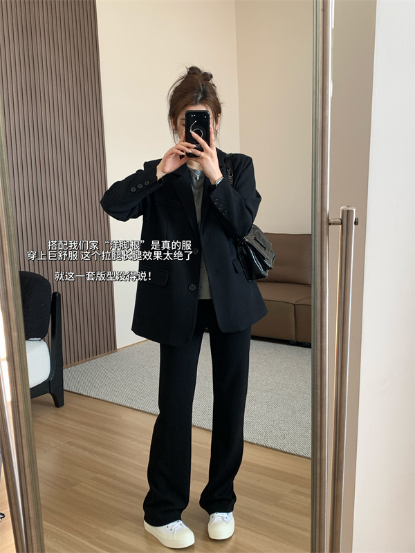 2025秋冬简约气质款西装外套经典百搭显瘦西服女春秋宽松时尚外套|undefined