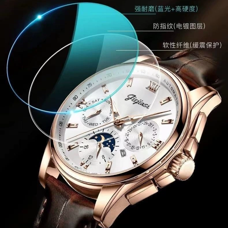 Waterproof календарь, стильные Swiss часы, полностью автоматические