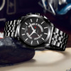 Trend fashionable universal calendar, quartz mechanical steel belt, waterproof watch