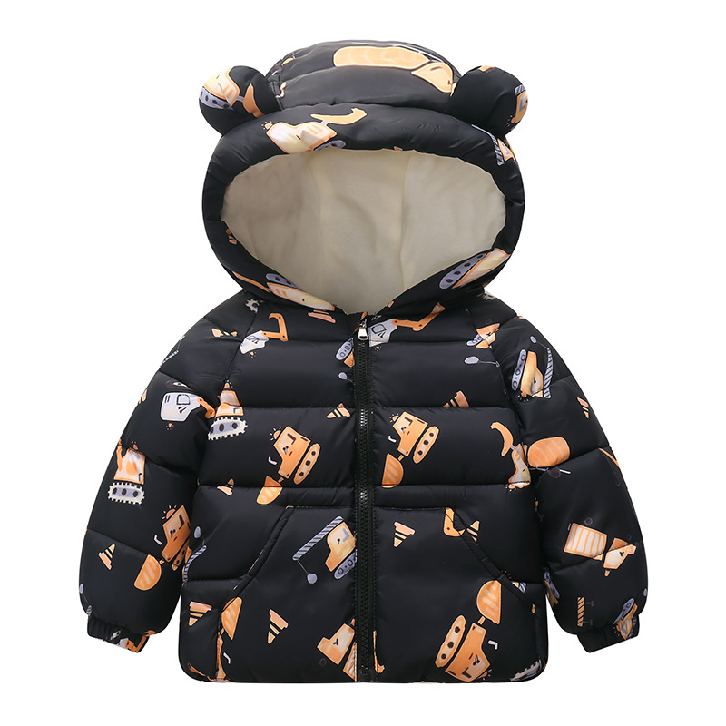 872 Comercio exterior transfronterizo otoño e invierno ropa de algodón para niños más ropa de algodón de terciopelo ropa para niños ropa de algodón para bebés y niños, abrigos de algodón para bebés para niños y niñas