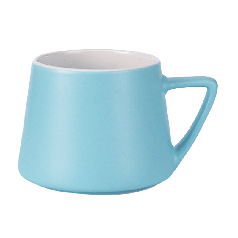 Transfronterizo de Amazon taza blanca taza de alto aspecto creativo Oficina taza de café pareja taza de agua Taza de cerámica