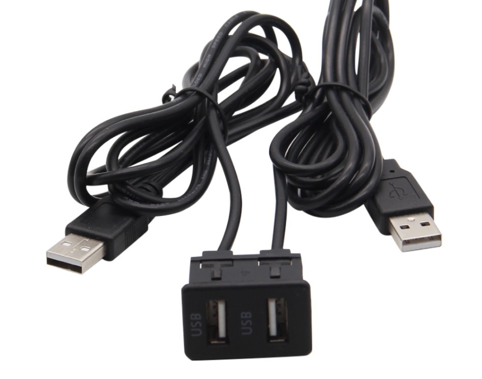 Vehicle Universal Modified Type-C+Aux Seat Dual USB Aux Extension Usb+2Rca Switch Seat