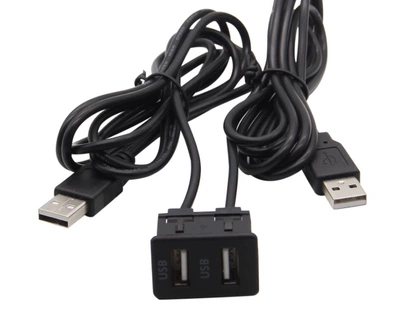 Vehicle Universal Modified Mobil şarj cihazları - dual-usb-seat