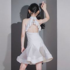 舞蹈夏季拉丁舞练功2025女童新款少儿专业比赛儿童比赛服套装