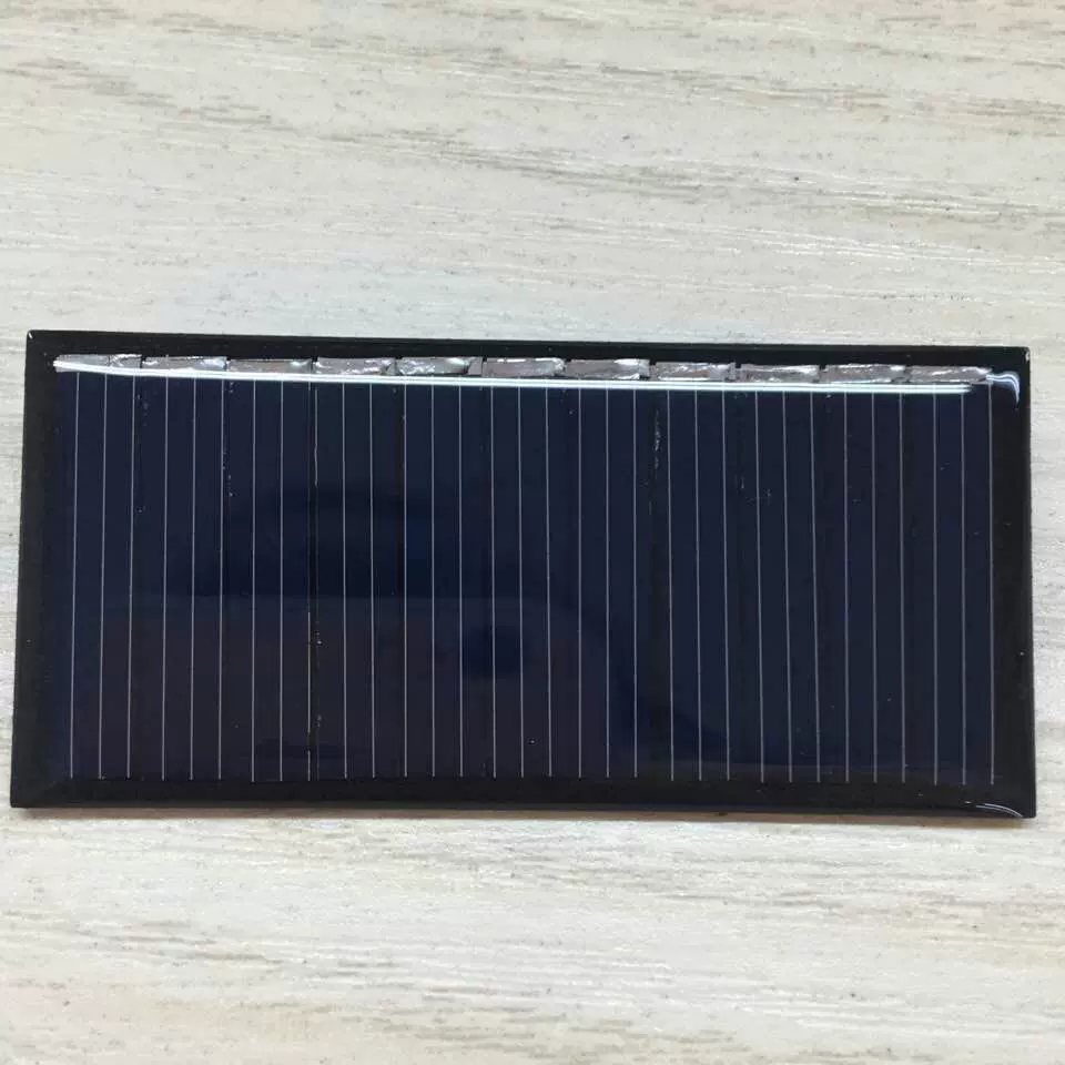 太阳能滴胶板多晶硅55*26mm5.5V光伏充电板DIY手工玩具电池片制作