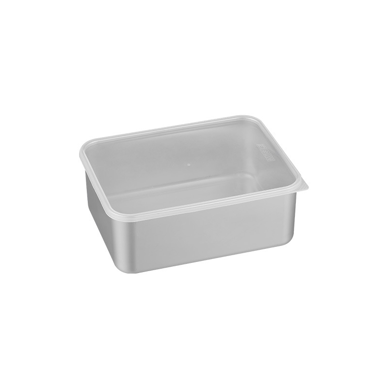 Acero inoxidable crisper hogar sellado grado alimenticio refrigerador con tapa carne de pescado congelado caja refrigerada
