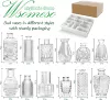 Transparent set, 12 pieces