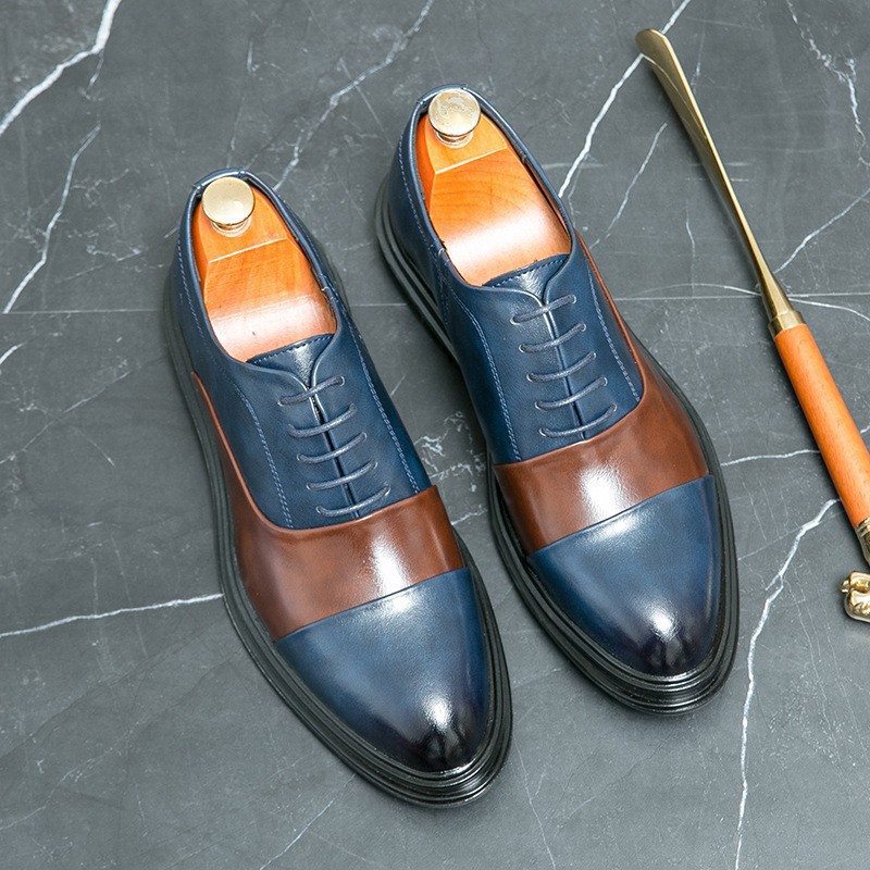 Comercio exterior tamaño 46 zapatos de cuero para hombres verano aumento de altura de negocios puntuales estilo británico traje de boda zapatos de cuero novio