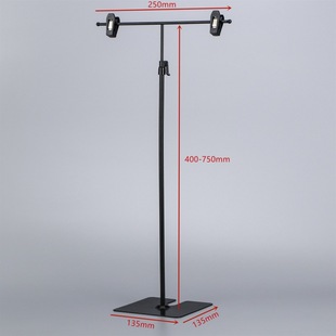 Supermarket Fresh Pop Desktop T-Shaped Promotional Rack Retractable Metal Poster Stand Desktop Stack Price Tag Stand